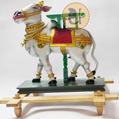 Miniature Wooden Rishabha Vahanam -udhayatoys